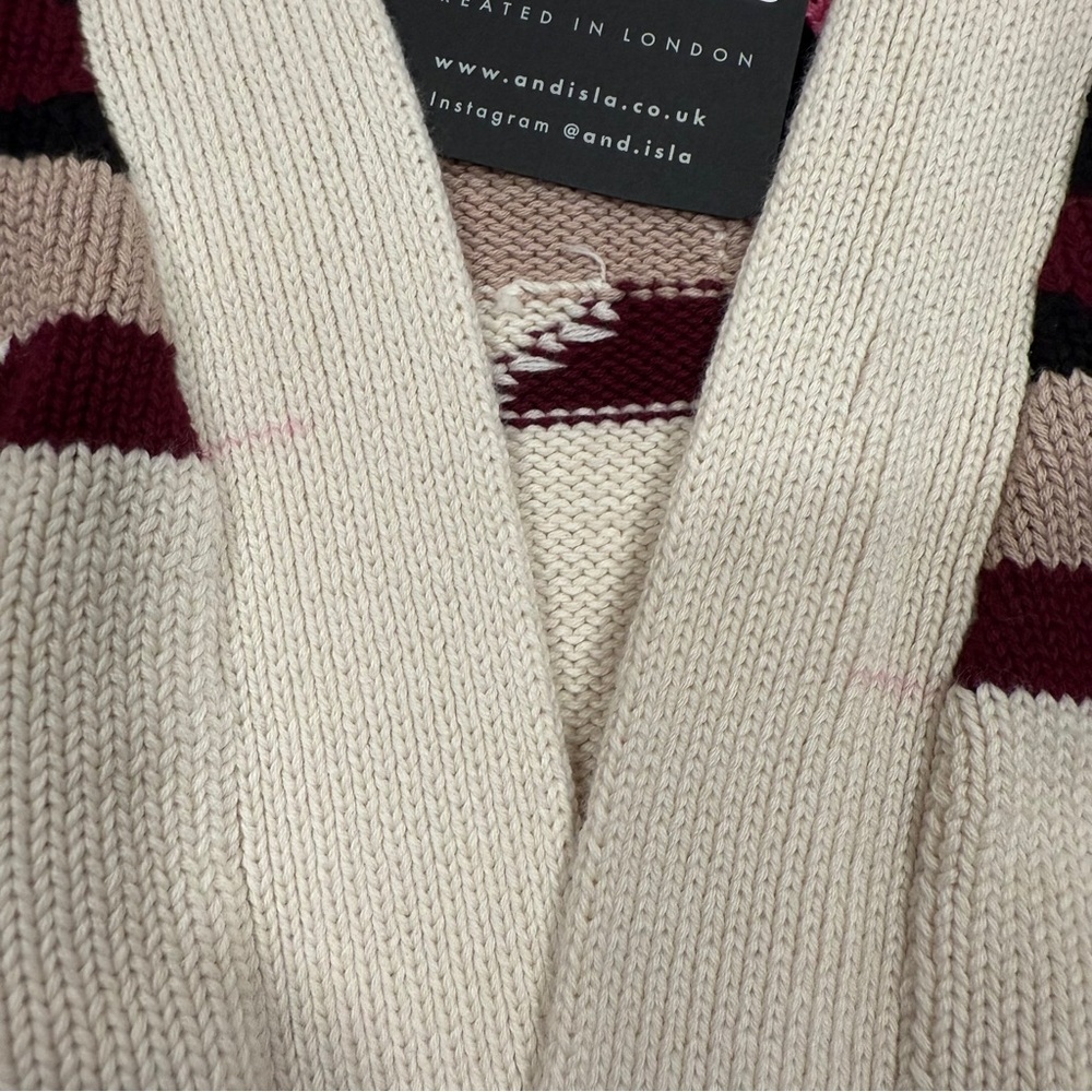 &Isla Tahlia Longline Aztec Cardigan- 100% Cotton - Size Small- NWT - Picture 7 of 10